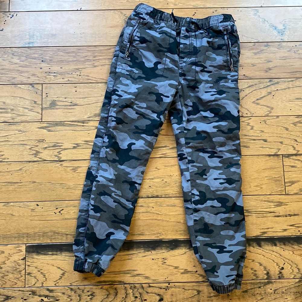 EUC GAP kids boys size XXL pull-on lined camo pants